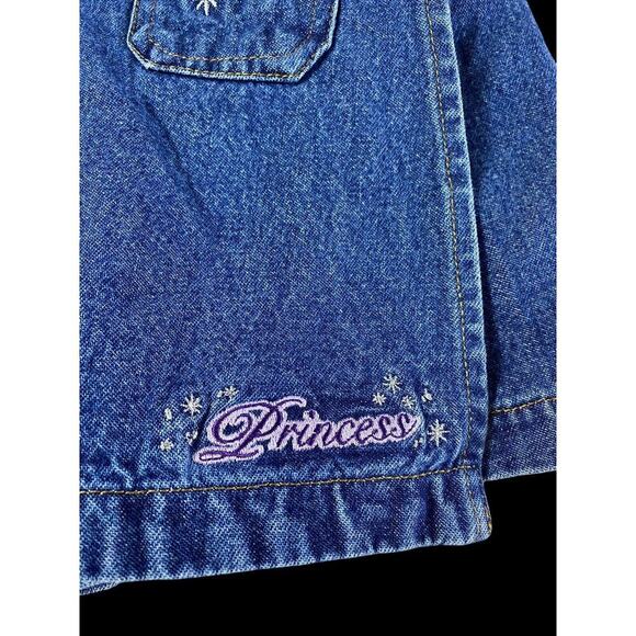 Vintage Disney Store Girls Skort Skirt Jean Denim PRINCESS Size 4 5 Y2K 2000s - Picture 2 of 8
